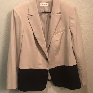 Calvin Klein color block blazer SZ 14W